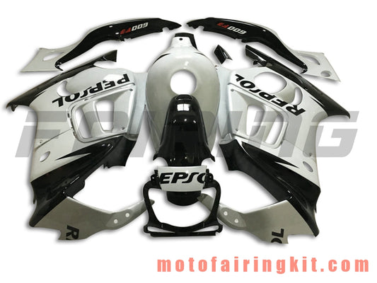 Fairing Kits Fit for CBR600F3 CBR600F 1997 1998 CBR 600 F3 97 98 Plastic ABS Injection Mold Complete Motorcycle Body Aftermarket Bodywork Frame (White & Black) B031