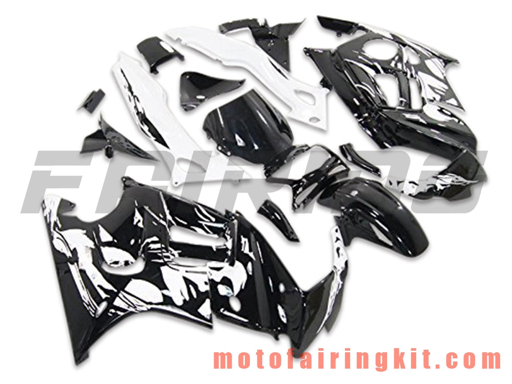 Fairing Kits Fit for CBR600F3 CBR600F 1997 1998 CBR 600 F3 97 98 Plastic ABS Injection Mold Complete Motorcycle Body Aftermarket Bodywork Frame (Black & White) B040