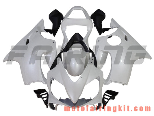 Fairing Kits Fit for CBR600F4i 2001 2002 2003 CBR600 F4i 01 02 03 Plastic ABS Injection Mold Complete Motorcycle Body Aftermarket Bodywork Frame (Black & White) B003