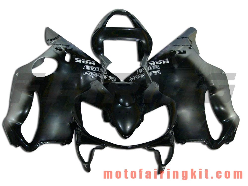 Kits de carenado aptos para CBR600F4i 2001 2002 2003 CBR600 F4i 01 02 03 Molde de inyección de plástico ABS Carrocería completa para motocicleta Carrocería del mercado de accesorios Marco (negro y plateado) B008