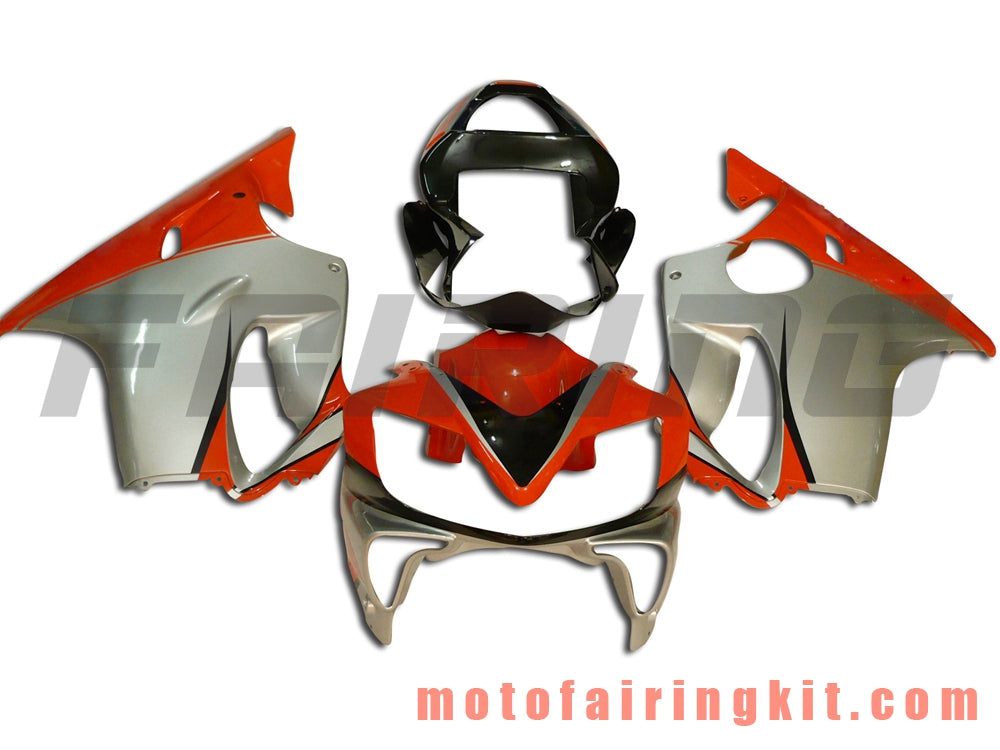 Fairing Kits Fit for CBR600F4i 2001 2002 2003 CBR600 F4i 01 02 03 Plastic ABS Injection Mold Complete Motorcycle Body Aftermarket Bodywork Frame (Red & Silver) B011