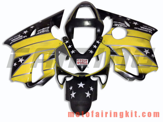 Fairing Kits Fit for CBR600F4i 2001 2002 2003 CBR600 F4i 01 02 03 Plastic ABS Injection Mold Complete Motorcycle Body Aftermarket Bodywork Frame (Yellow & Black) B016