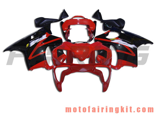 Fairing Kits Fit for CBR600F4i 2001 2002 2003 CBR600 F4i 01 02 03 Plastic ABS Injection Mold Complete Motorcycle Body Aftermarket Bodywork Frame (Red & Black) B022