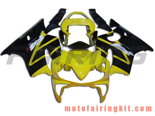 Fairing Kits Fit for CBR600F4i 2001 2002 2003 CBR600 F4i 01 02 03 Plastic ABS Injection Mold Complete Motorcycle Body Aftermarket Bodywork Frame (Yellow & Black) B037