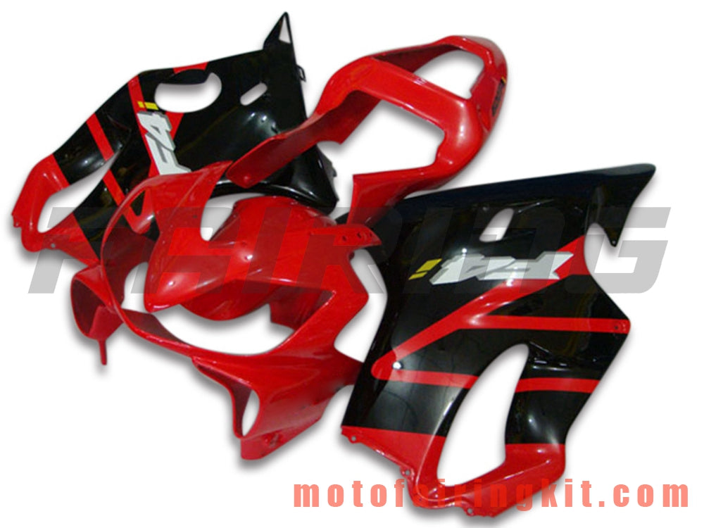 Fairing Kits Fit for CBR600F4i 2001 2002 2003 CBR600 F4i 01 02 03 Plastic ABS Injection Mold Complete Motorcycle Body Aftermarket Bodywork Frame (Red & Black) B038