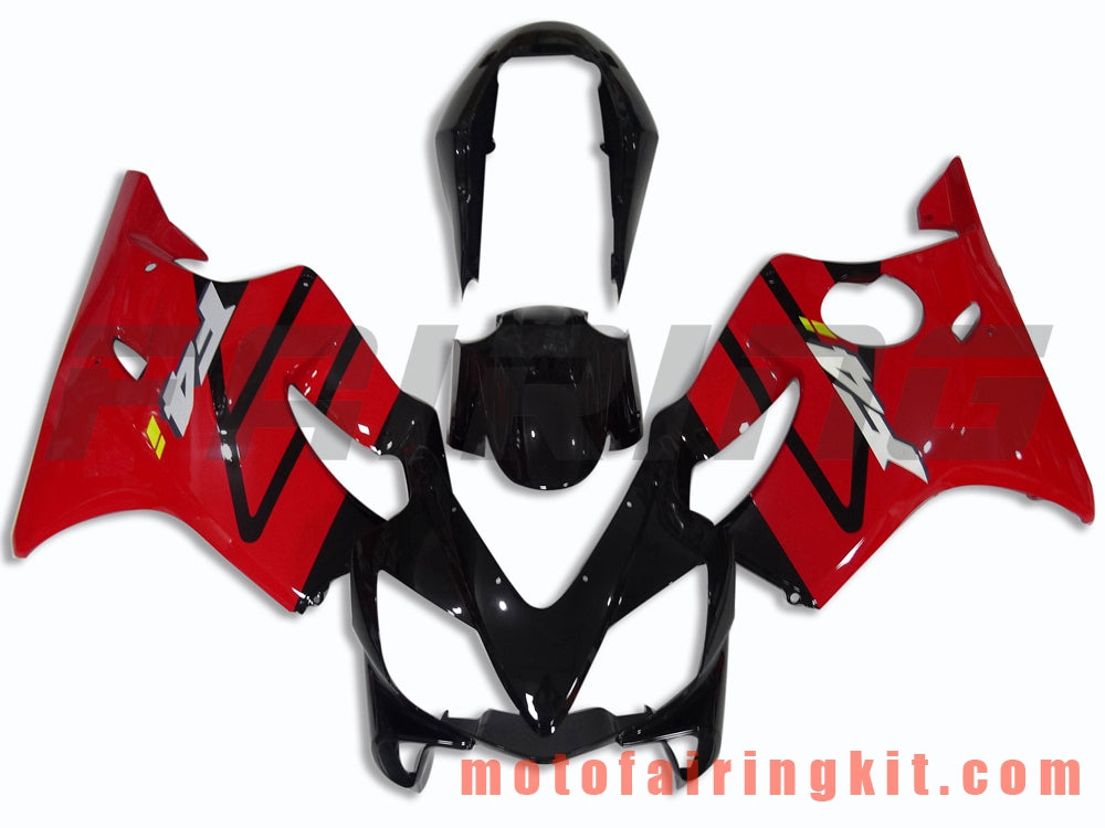 Fairing Kits Fit for CBR600F4i 2001 2002 2003 CBR600 F4i 01 02 03 Plastic ABS Injection Mold Complete Motorcycle Body Aftermarket Bodywork Frame (Red & Black) B043