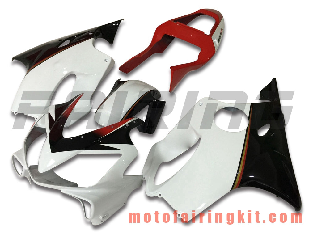 Fairing Kits Fit for CBR600F4i 2001 2002 2003 CBR600 F4i 01 02 03 Plastic ABS Injection Mold Complete Motorcycle Body Aftermarket Bodywork Frame (White & Black) B044