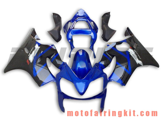 Fairing Kits Fit for CBR600F4i 2001 2002 2003 CBR600 F4i 01 02 03 Plastic ABS Injection Mold Complete Motorcycle Body Aftermarket Bodywork Frame (Blue & Black) B048