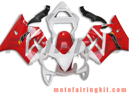 Fairing Kits Fit for CBR600F4i 2001 2002 2003 CBR600 F4i 01 02 03 Plastic ABS Injection Mold Complete Motorcycle Body Aftermarket Bodywork Frame (Red & White) B050