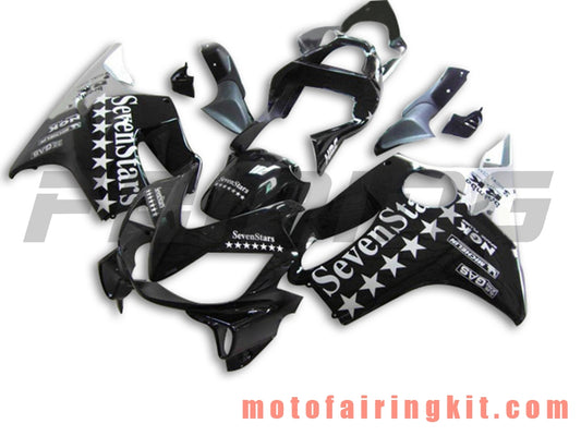 Fairing Kits Fit for CBR600F4i 2001 2002 2003 CBR600 F4i 01 02 03 Plastic ABS Injection Mold Complete Motorcycle Body Aftermarket Bodywork Frame (Black & White) B051