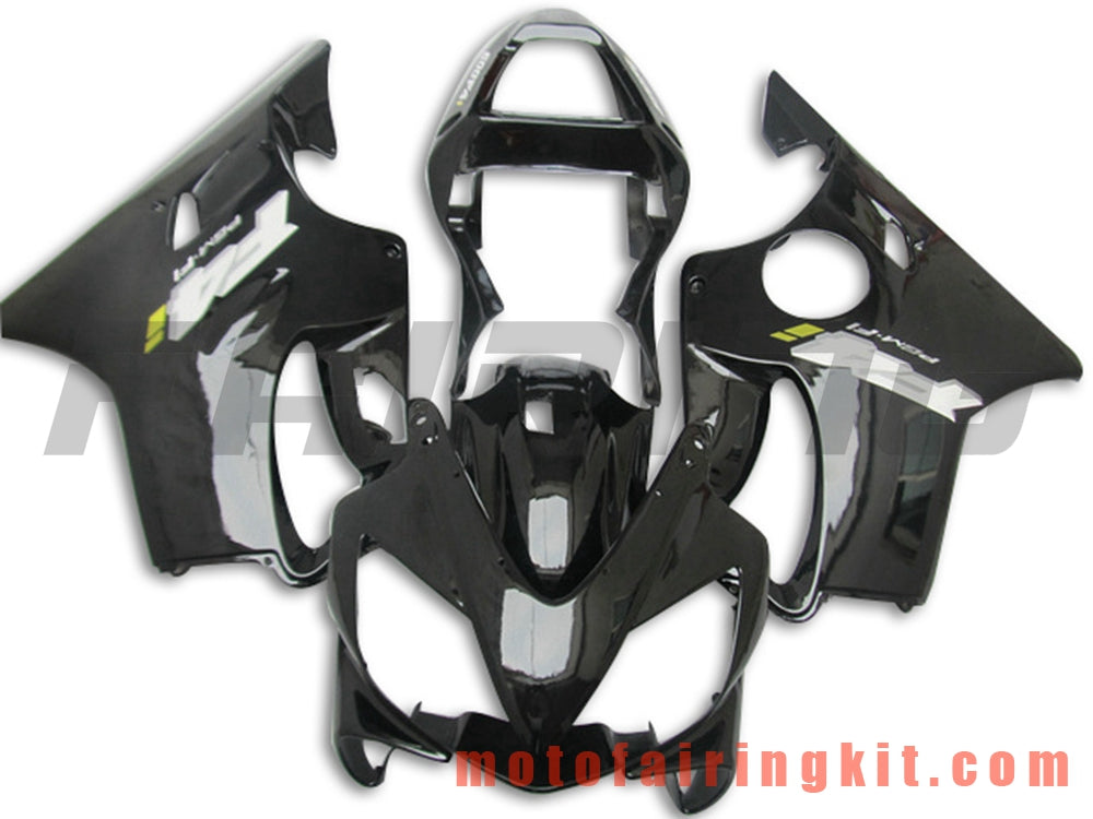 Fairing Kits Fit for CBR600F4i 2001 2002 2003 CBR600 F4i 01 02 03 Plastic ABS Injection Mold Complete Motorcycle Body Aftermarket Bodywork Frame (Black) B052