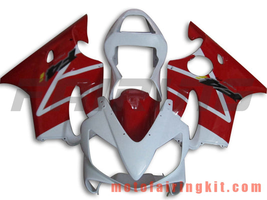 Fairing Kits Fit for CBR600F4i 2001 2002 2003 CBR600 F4i 01 02 03 Plastic ABS Injection Mold Complete Motorcycle Body Aftermarket Bodywork Frame (Red & White) B054