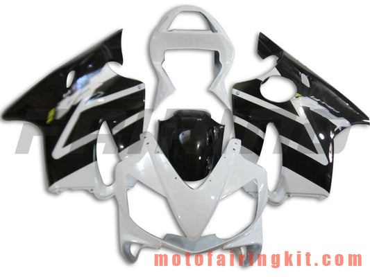 Fairing Kits Fit for CBR600F4i 2001 2002 2003 CBR600 F4i 01 02 03 Plastic ABS Injection Mold Complete Motorcycle Body Aftermarket Bodywork Frame (Black & White) B055