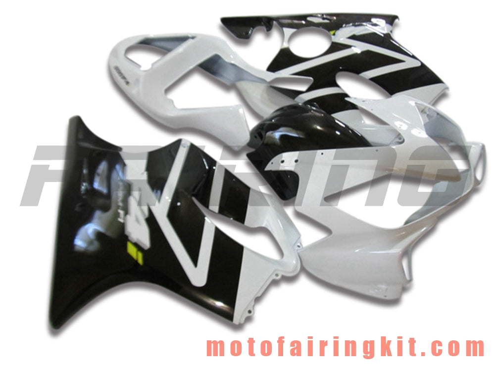 Fairing Kits Fit for CBR600F4i 2001 2002 2003 CBR600 F4i 01 02 03 Plastic ABS Injection Mold Complete Motorcycle Body Aftermarket Bodywork Frame (Black & White) B055