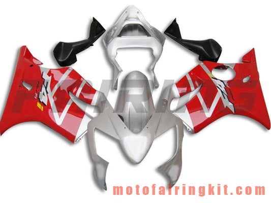 Fairing Kits Fit for CBR600F4i 2001 2002 2003 CBR600 F4i 01 02 03 Plastic ABS Injection Mold Complete Motorcycle Body Aftermarket Bodywork Frame (Red & Silver) B056