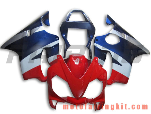 Fairing Kits Fit for CBR600F4i 2001 2002 2003 CBR600 F4i 01 02 03 Plastic ABS Injection Mold Complete Motorcycle Body Aftermarket Bodywork Frame (Red & Blue) B058