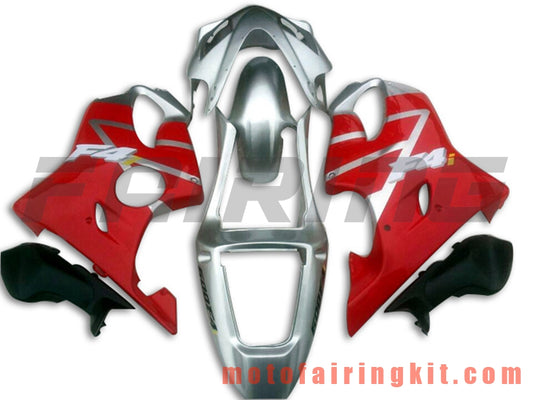 Fairing Kits Fit for CBR600F4i 2001 2002 2003 CBR600 F4i 01 02 03 Plastic ABS Injection Mold Complete Motorcycle Body Aftermarket Bodywork Frame (Red & Silver) B059