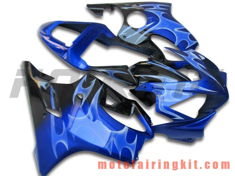 Fairing Kits Fit for CBR600F4i 2001 2002 2003 CBR600 F4i 01 02 03 Plastic ABS Injection Mold Complete Motorcycle Body Aftermarket Bodywork Frame (Blue & Black) B061