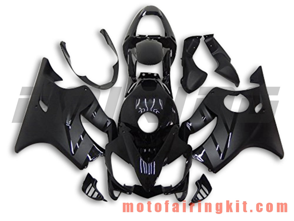 Fairing Kits Fit for CBR600F4i 2001 2002 2003 CBR600 F4i 01 02 03 Plastic ABS Injection Mold Complete Motorcycle Body Aftermarket Bodywork Frame (Black) B065