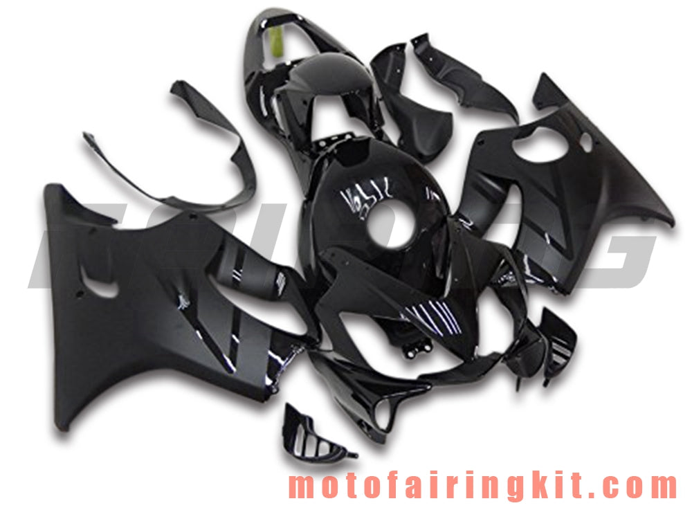 Fairing Kits Fit for CBR600F4i 2001 2002 2003 CBR600 F4i 01 02 03 Plastic ABS Injection Mold Complete Motorcycle Body Aftermarket Bodywork Frame (Black) B065