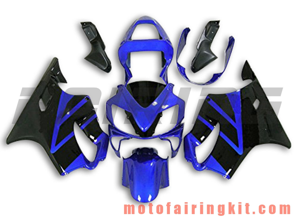 Fairing Kits Fit for CBR600F4i 2001 2002 2003 CBR600 F4i 01 02 03 Plastic ABS Injection Mold Complete Motorcycle Body Aftermarket Bodywork Frame (Blue & Black) B066