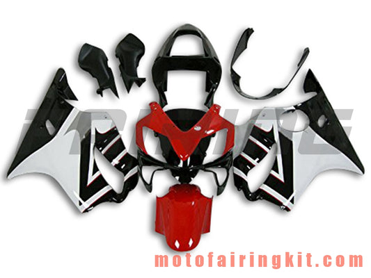 Fairing Kits Fit for CBR600F4i 2001 2002 2003 CBR600 F4i 01 02 03 Plastic ABS Injection Mold Complete Motorcycle Body Aftermarket Bodywork Frame (Red & Black) B067