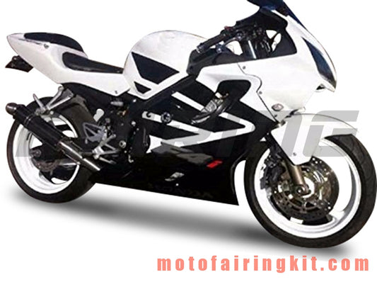 Fairing Kits Fit for CBR600F4i 2001 2002 2003 CBR600 F4i 01 02 03 Plastic ABS Injection Mold Complete Motorcycle Body Aftermarket Bodywork Frame (Black & White) B071