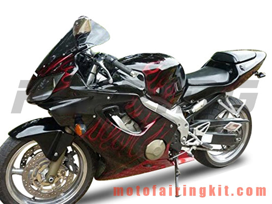 Kits de carenado aptos para CBR600F4i 2001 2002 2003 CBR600 F4i 01 02 03 Molde de inyección de plástico ABS Carrocería completa para motocicleta Marco de carrocería de posventa (negro y rojo) B075