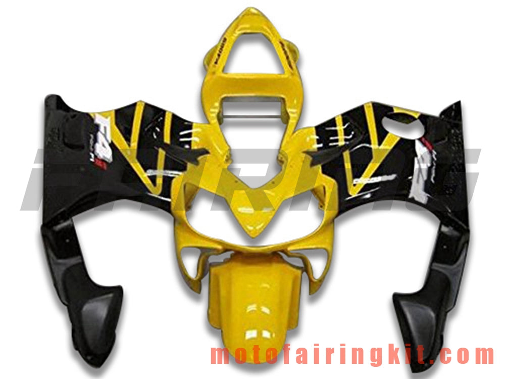 Fairing Kits Fit for CBR600F4i 2001 2002 2003 CBR600 F4i 01 02 03 Plastic ABS Injection Mold Complete Motorcycle Body Aftermarket Bodywork Frame (Yellow & Black) B076