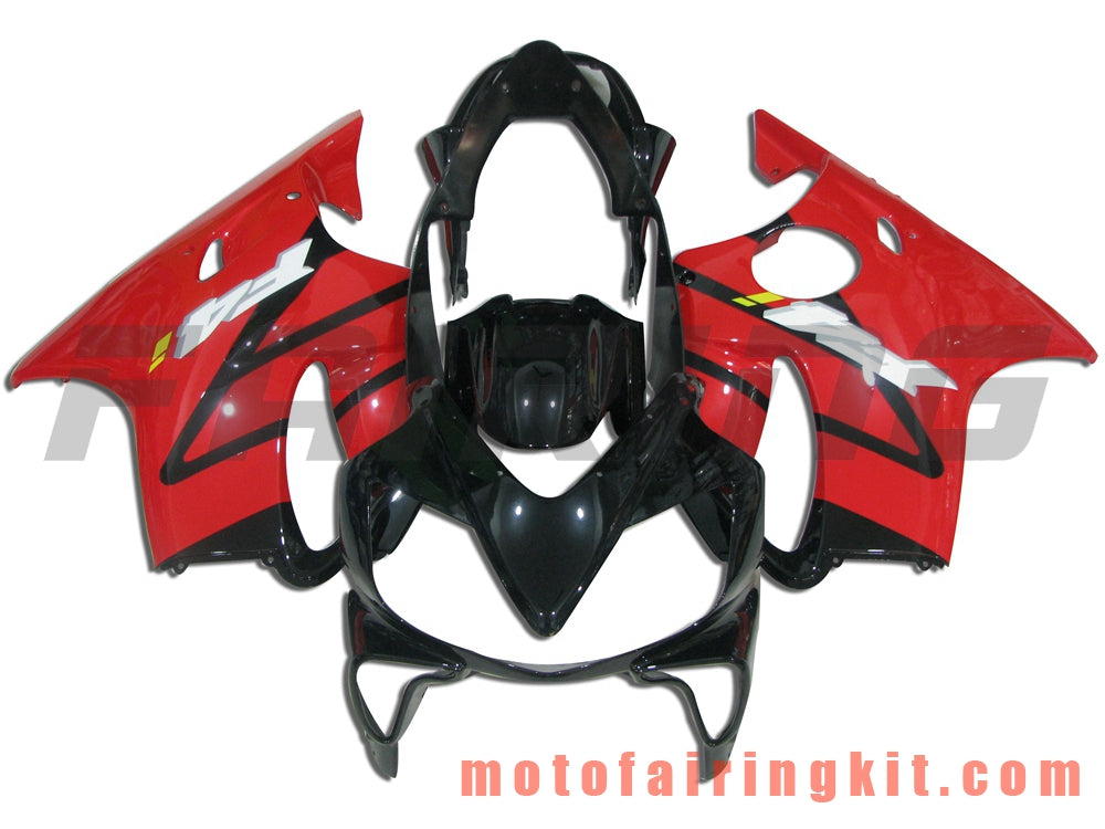 Fairing Kits Fit for CBR600F4i 2004 2005 2006 2007 CBR600 F4i 04 05 06 07 Plastic ABS Injection Mold Complete Motorcycle Body Aftermarket Bodywork Frame (Red & Black) B001