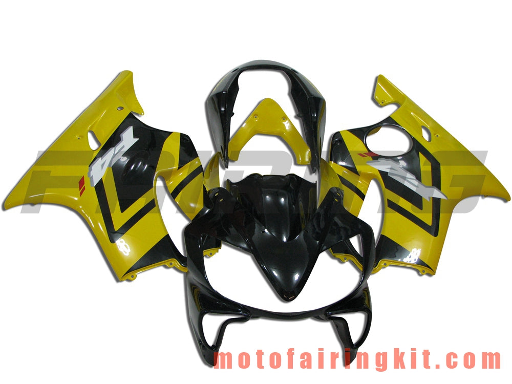 Fairing Kits Fit for CBR600F4i 2004 2005 2006 2007 CBR600 F4i 04 05 06 07 Plastic ABS Injection Mold Complete Motorcycle Body Aftermarket Bodywork Frame (Yellow & Black) B003