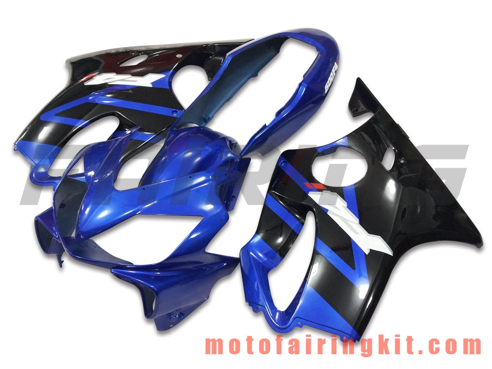 Fairing Kits Fit for CBR600F4i 2004 2005 2006 2007 CBR600 F4i 04 05 06 07 Plastic ABS Injection Mold Complete Motorcycle Body Aftermarket Bodywork Frame (Blue & Black) B004