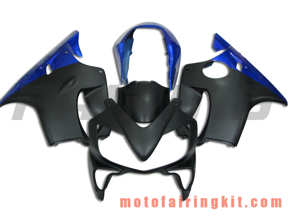 Fairing Kits Fit for CBR600F4i 2004 2005 2006 2007 CBR600 F4i 04 05 06 07 Plastic ABS Injection Mold Complete Motorcycle Body Aftermarket Bodywork Frame (Black & Blue) B005