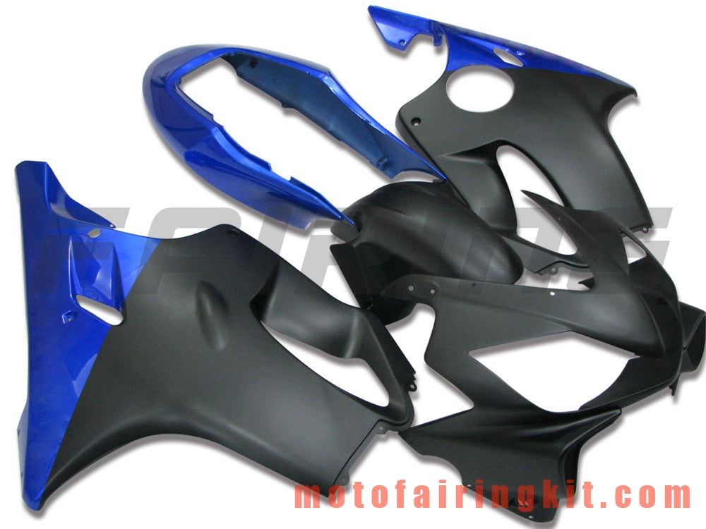 Fairing Kits Fit for CBR600F4i 2004 2005 2006 2007 CBR600 F4i 04 05 06 07 Plastic ABS Injection Mold Complete Motorcycle Body Aftermarket Bodywork Frame (Black & Blue) B005