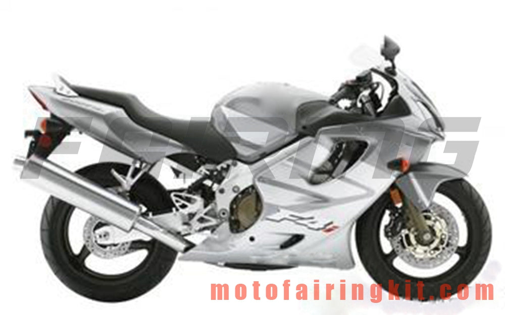 Kits de carenado aptos para CBR600F4i 2004 2005 2006 2007 CBR600 F4i 04 05 06 07 Molde de inyección de plástico ABS Carrocería completa para motocicleta Carrocería del mercado de accesorios Marco (plata y gris) B006