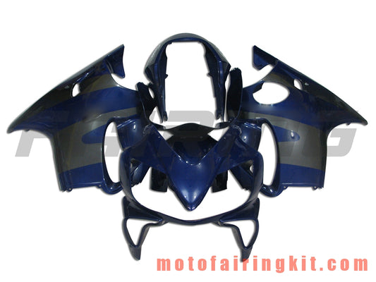 Kits de carenado aptos para CBR600F4i 2004 2005 2006 2007 CBR600 F4i 04 05 06 07 Molde de inyección de plástico ABS Carrocería completa para motocicleta Carrocería del mercado de accesorios Marco (plata y azul) B011