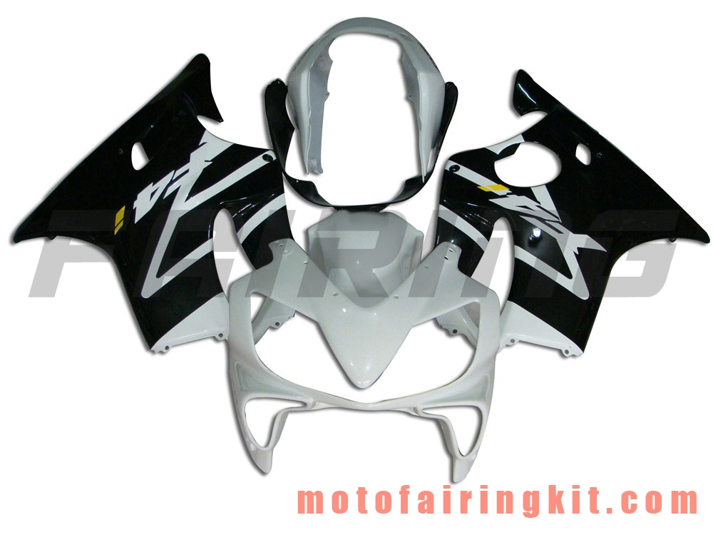 Fairing Kits Fit for CBR600F4i 2004 2005 2006 2007 CBR600 F4i 04 05 06 07 Plastic ABS Injection Mold Complete Motorcycle Body Aftermarket Bodywork Frame (White & Blue) B012