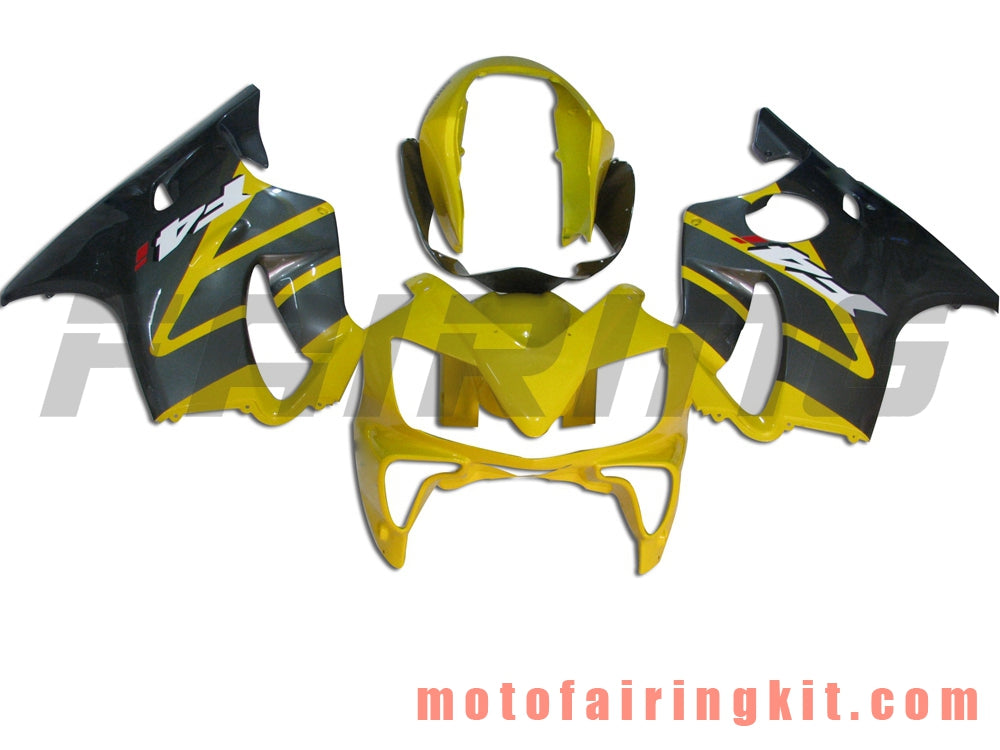 Fairing Kits Fit for CBR600F4i 2004 2005 2006 2007 CBR600 F4i 04 05 06 07 Plastic ABS Injection Mold Complete Motorcycle Body Aftermarket Bodywork Frame (Yellow & Gray) B015