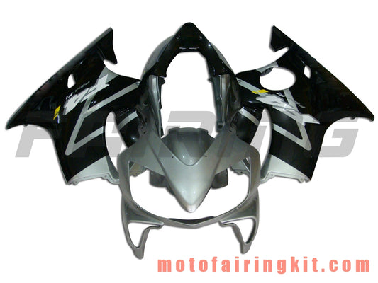 Fairing Kits Fit for CBR600F4i 2004 2005 2006 2007 CBR600 F4i 04 05 06 07 Plastic ABS Injection Mold Complete Motorcycle Body Aftermarket Bodywork Frame (Silver & Black) B016