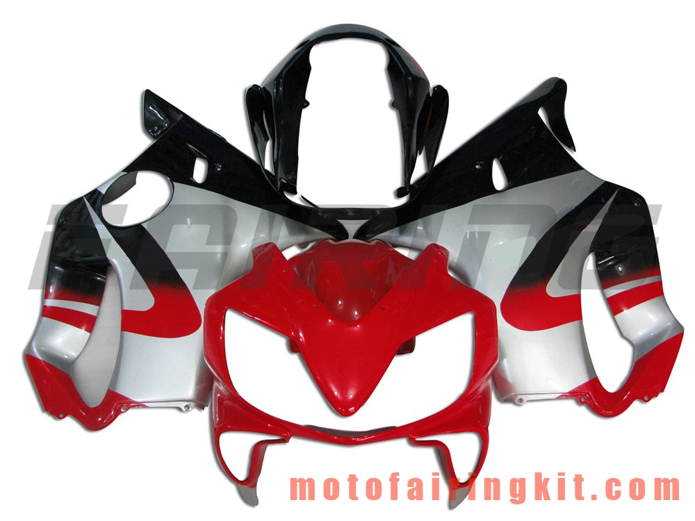 Fairing Kits Fit for CBR600F4i 2004 2005 2006 2007 CBR600 F4i 04 05 06 07 Plastic ABS Injection Mold Complete Motorcycle Body Aftermarket Bodywork Frame (Red & Black) B017