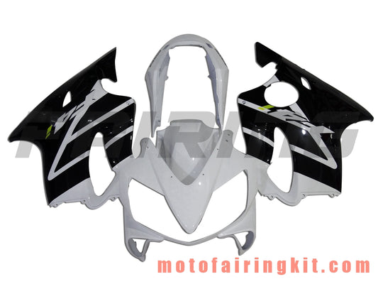 Fairing Kits Fit for CBR600F4i 2004 2005 2006 2007 CBR600 F4i 04 05 06 07 Plastic ABS Injection Mold Complete Motorcycle Body Aftermarket Bodywork Frame (Black & White) B019