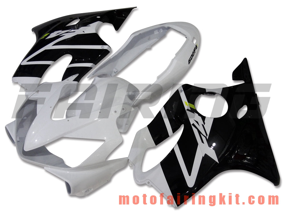 Fairing Kits Fit for CBR600F4i 2004 2005 2006 2007 CBR600 F4i 04 05 06 07 Plastic ABS Injection Mold Complete Motorcycle Body Aftermarket Bodywork Frame (Black & White) B019