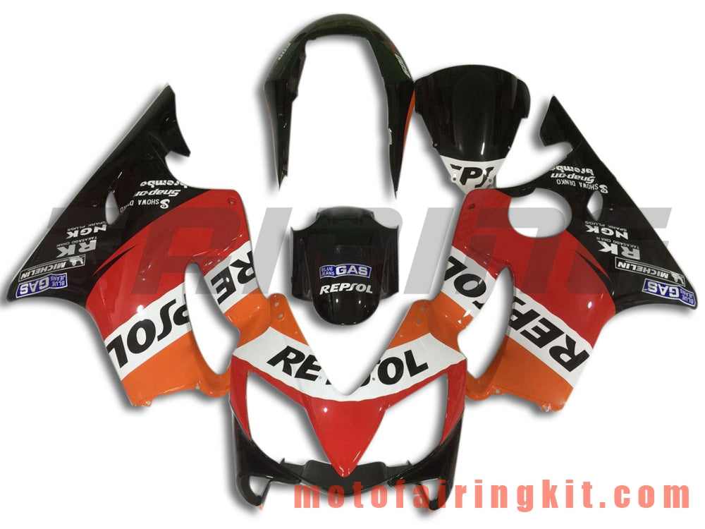 Kits de carenado aptos para CBR600F4i 2004 2005 2006 2007 CBR600 F4i 04 05 06 07 Molde de inyección de plástico ABS Carrocería completa para motocicleta Carrocería del mercado de accesorios Marco (rojo y negro) B020