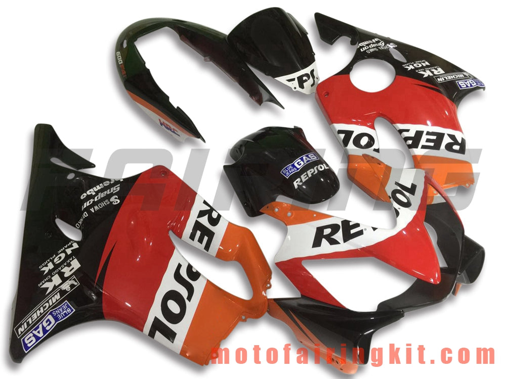 Kits de carenado aptos para CBR600F4i 2004 2005 2006 2007 CBR600 F4i 04 05 06 07 Molde de inyección de plástico ABS Carrocería completa para motocicleta Carrocería del mercado de accesorios Marco (rojo y negro) B020