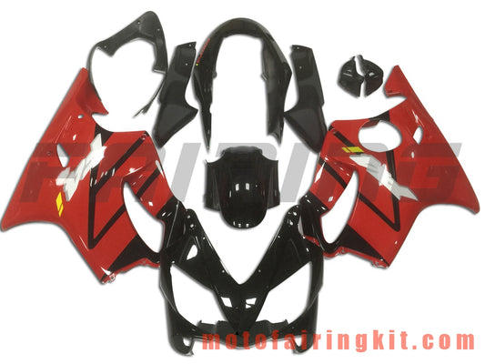 Fairing Kits Fit for CBR600F4i 2004 2005 2006 2007 CBR600 F4i 04 05 06 07 Plastic ABS Injection Mold Complete Motorcycle Body Aftermarket Bodywork Frame (Red & Black) B021