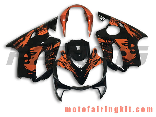 Fairing Kits Fit for CBR600F4i 2004 2005 2006 2007 CBR600 F4i 04 05 06 07 Plastic ABS Injection Mold Complete Motorcycle Body Aftermarket Bodywork Frame (Black & Orange) B022