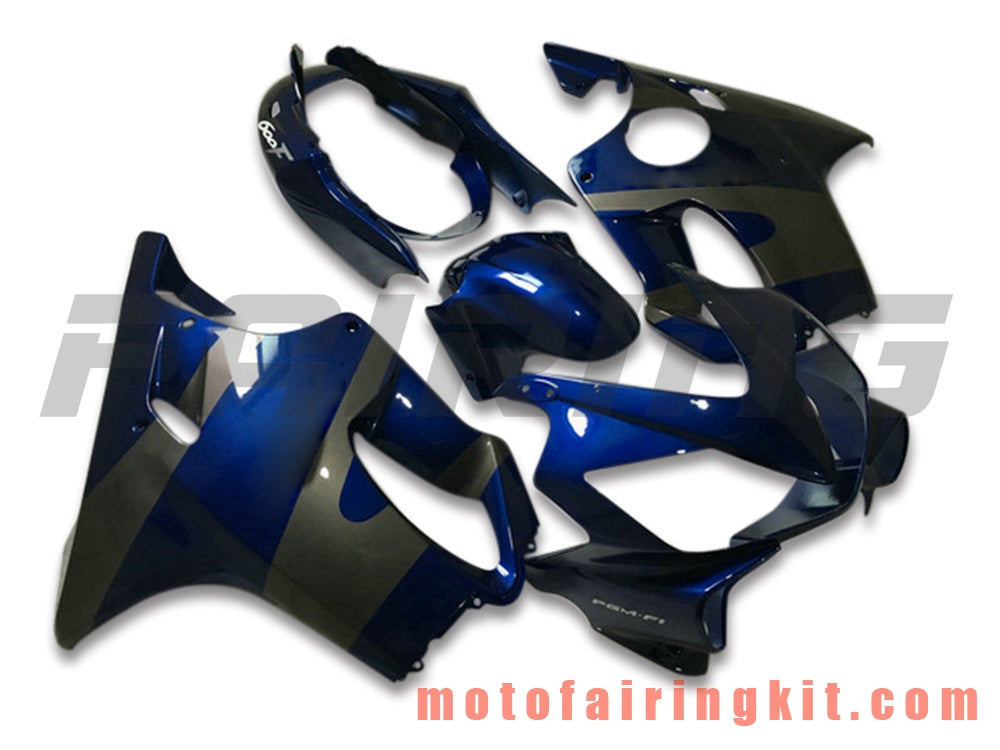 Fairing Kits Fit for CBR600F4i 2004 2005 2006 2007 CBR600 F4i 04 05 06 07 Plastic ABS Injection Mold Complete Motorcycle Body Aftermarket Bodywork Frame (Blue & Gray) B024