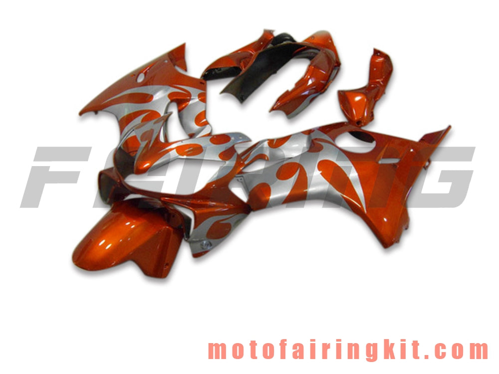 Fairing Kits Fit for CBR600F4i 2004 2005 2006 2007 CBR600 F4i 04 05 06 07 Plastic ABS Injection Mold Complete Motorcycle Body Aftermarket Bodywork Frame (Orange & Silver) B026