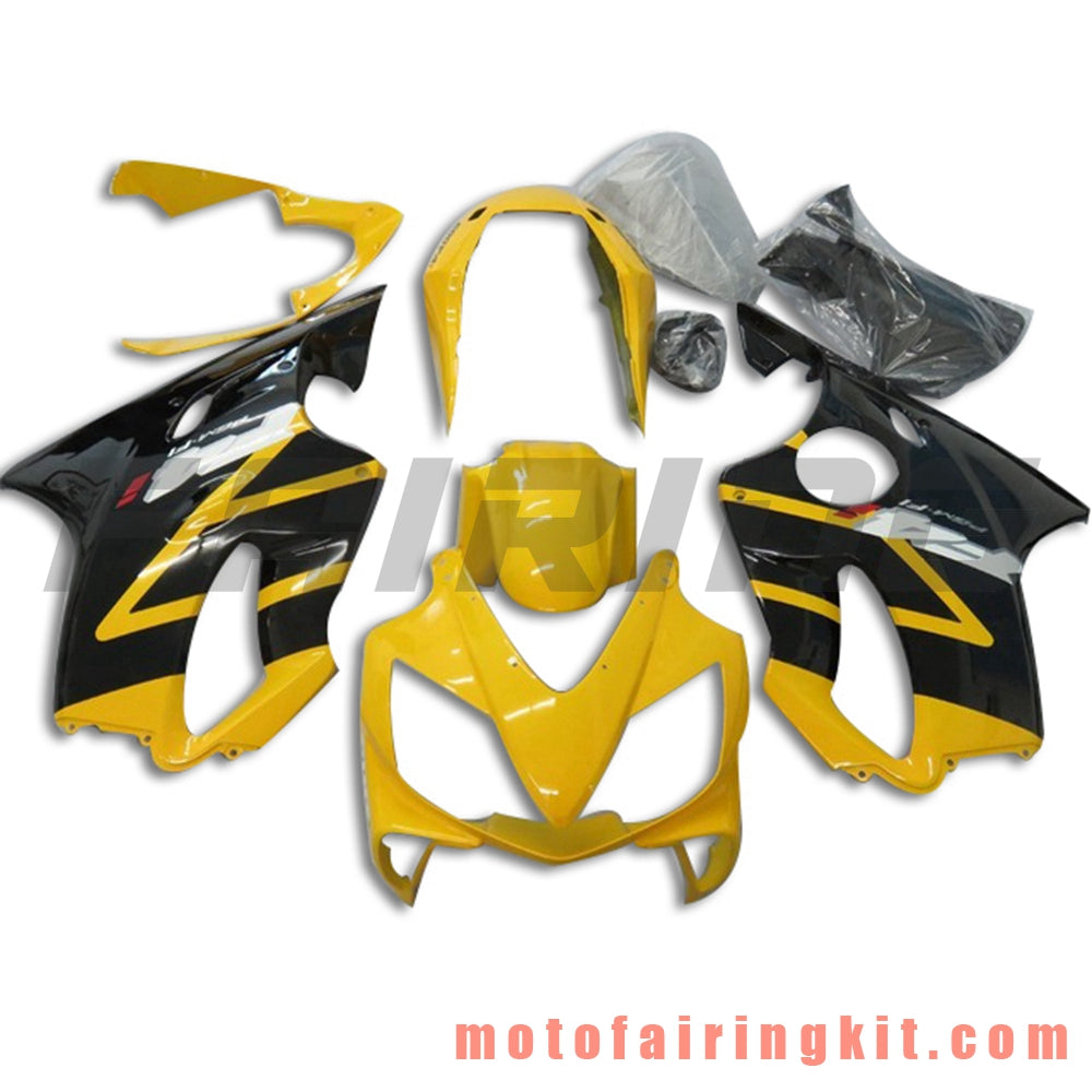 Kits de carenado aptos para CBR600F4i 2004 2005 2006 2007 CBR600 F4i 04 05 06 07 Molde de inyección de plástico ABS Carrocería completa para motocicleta Carrocería del mercado de accesorios Marco (amarillo y negro) B027