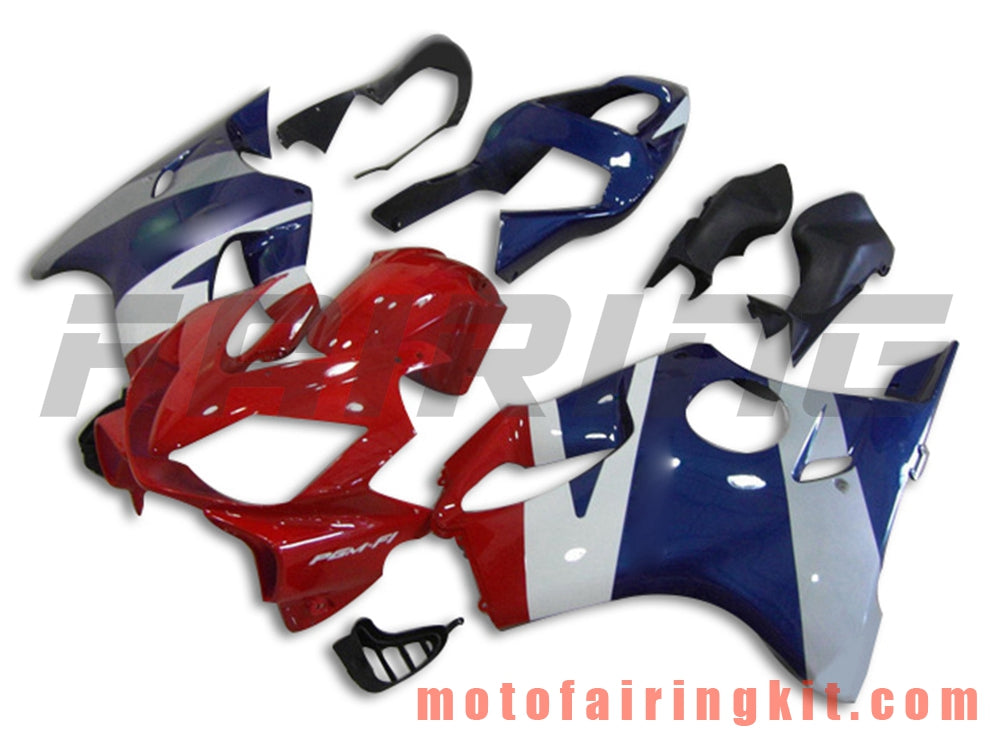 Fairing Kits Fit for CBR600F4i 2004 2005 2006 2007 CBR600 F4i 04 05 06 07 Plastic ABS Injection Mold Complete Motorcycle Body Aftermarket Bodywork Frame (Red & Blue) B029